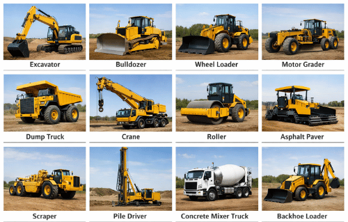 Heavy equipment available for rental